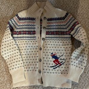 LL Bean Womens Medium Fair Isle Ski Sweater